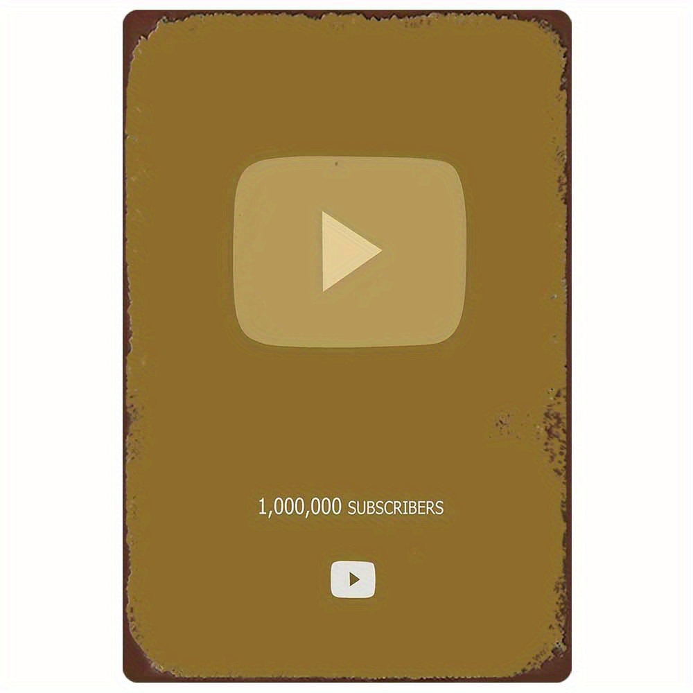 Retro Metal Sign 2D Flat YouTu - مراجعة Office Youtuber وسعره