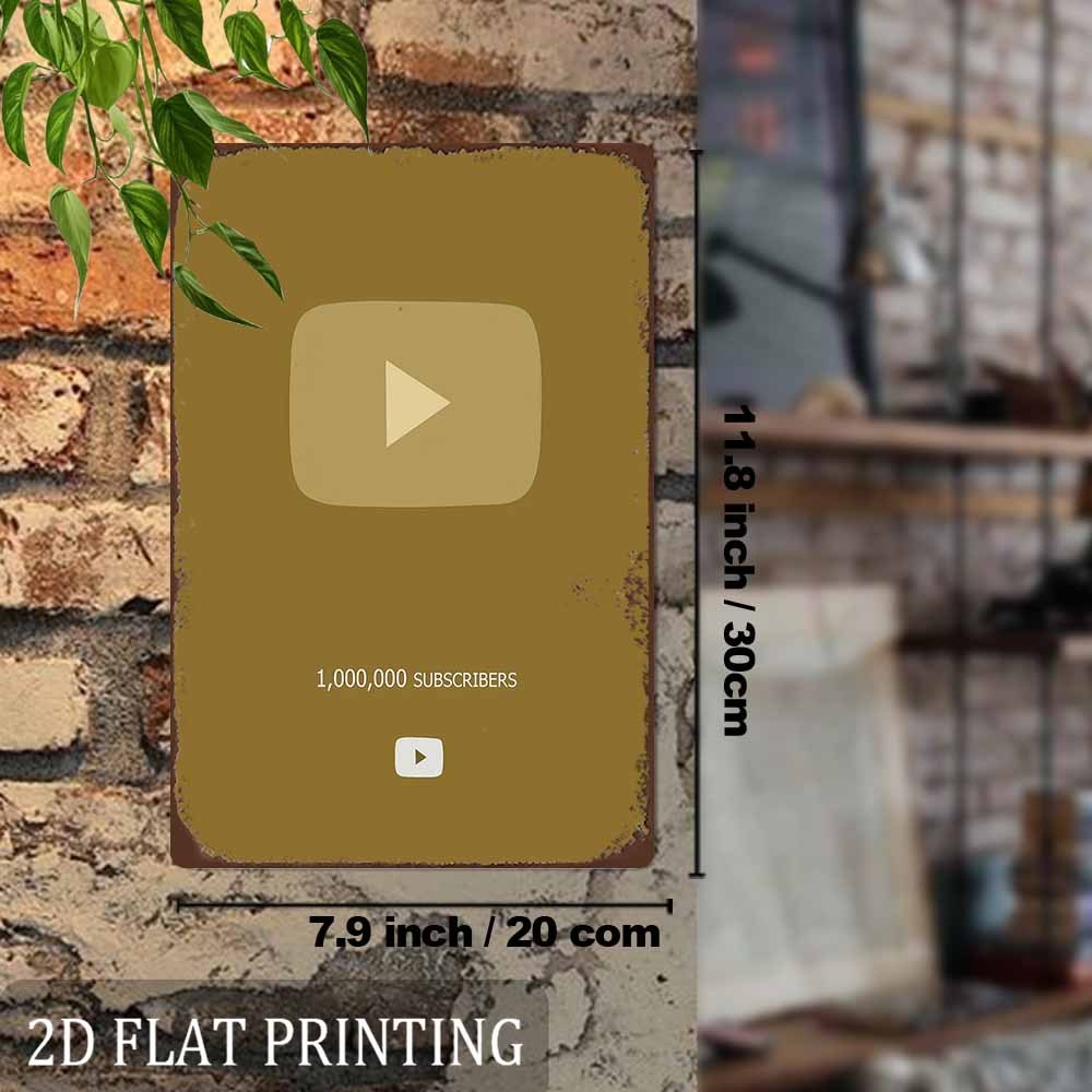 Retro Metal Sign 2D Flat YouTu - مراجعة Office Youtuber وسعره