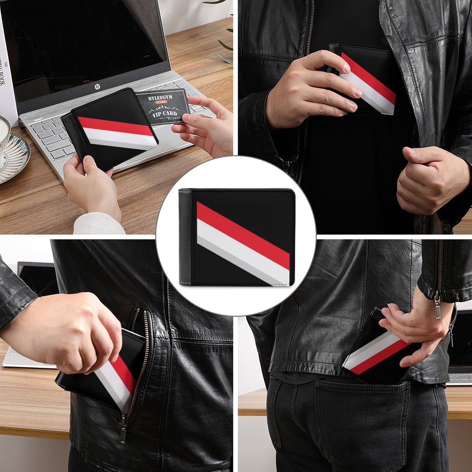Rapper Jeffy Men's wallet leat - مراجعة Office Youtuber وسعره